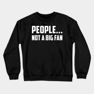 Funny People Not A Big Fan Introvert Sarcasm Gift Sarcastic Shirt , Womens Shirt , Funny Humorous T-Shirt | Sarcastic Gifts Crewneck Sweatshirt